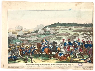 1815年6月18日、1815年、プロイセン側、ウォータールーの戦いの始まり